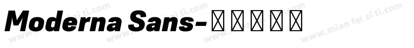 Moderna Sans字体转换